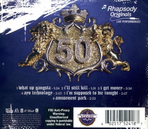 50 Cent - 50 Cent: Rhapsody Originals - Live Performances (1 CD)