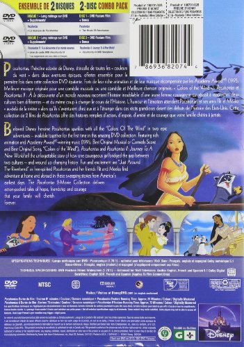 Pocahontas and Pocahontas II: Discovering a New World – Special Edition 2-Movie Collection - 2-Disc Bilingual DVD (French Version)