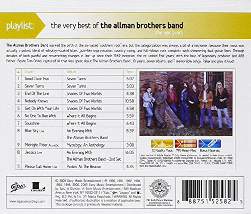 The Allman Brothers Band / Playlist: The Best Of The Allman Brothers Band - CD