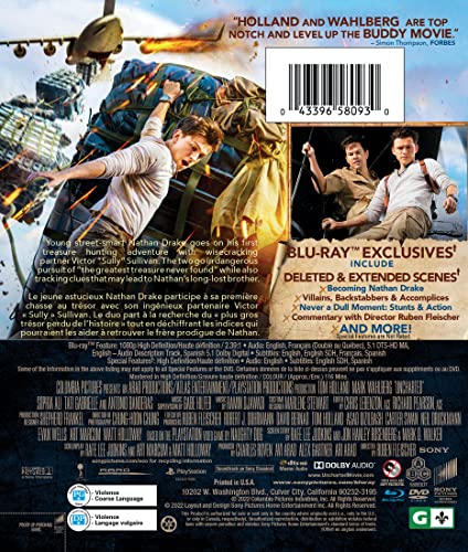 Uncharted - Blu-Ray/DVD