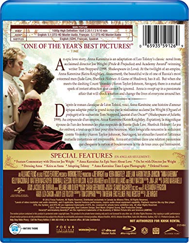 Anna Karenina - Blu-Ray/DVD
