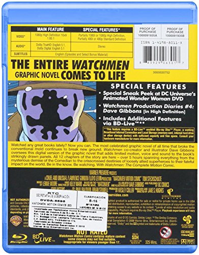 Watchmen: The Complete Motion Comic [Blu-ray]