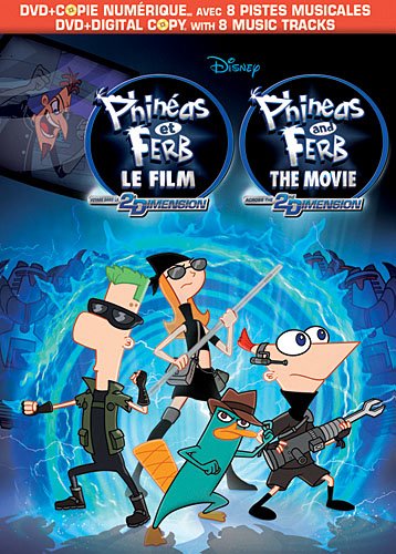 Phineas and Ferb: Le Film - Voyage dans la 2e dimension / Phineas and Ferb: The Movie - Across The Second Dimension (Bilingual + Platypult Kit) [DVD + digital copy] (French version)