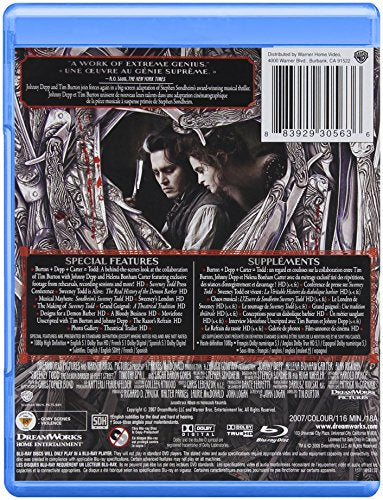 Sweeney Todd: The Demon Barber of Fleet Street [Blu-ray] (Bilingual)