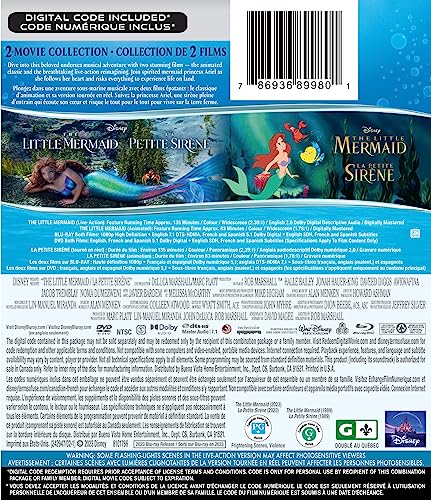 The Little Mermaid 2-Movie Collection - Blu-Ray/DVD
