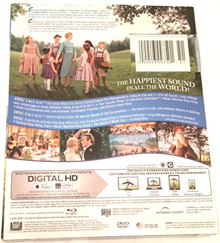 The Sound of Music: 50th Anniversary 3 Disc Edition Bluray/DVDDigital copy (Bilingual) [Blu-ray]