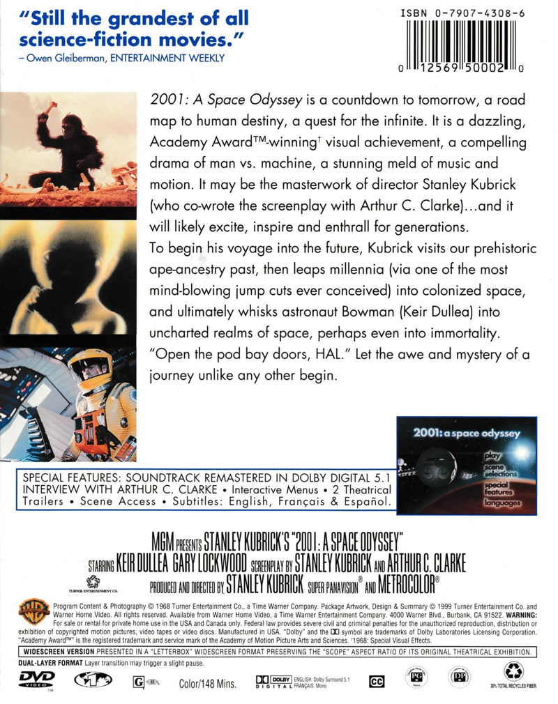 2001: A Space Odyssey - DVD (Used)