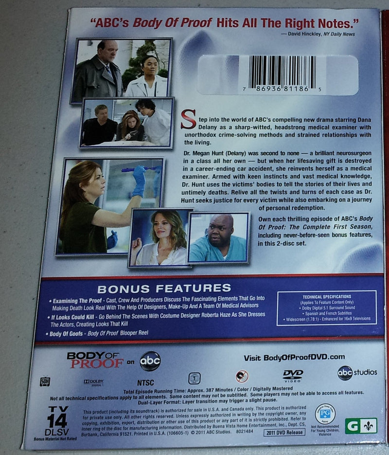 Body Of Proof: The Complete First Season - 2-Disc DVD