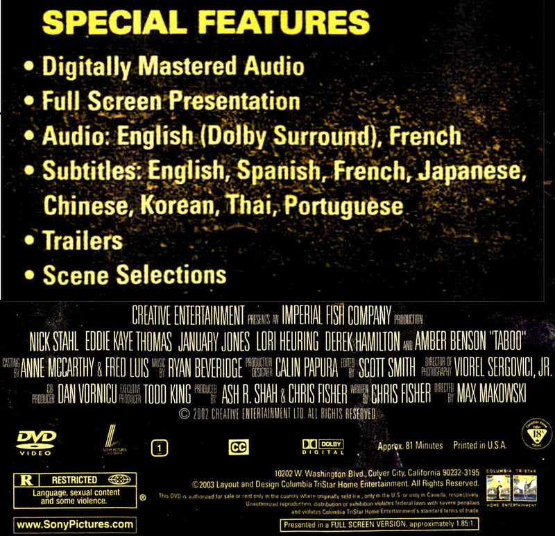 Taboo (Widescreen) (Bilingual)