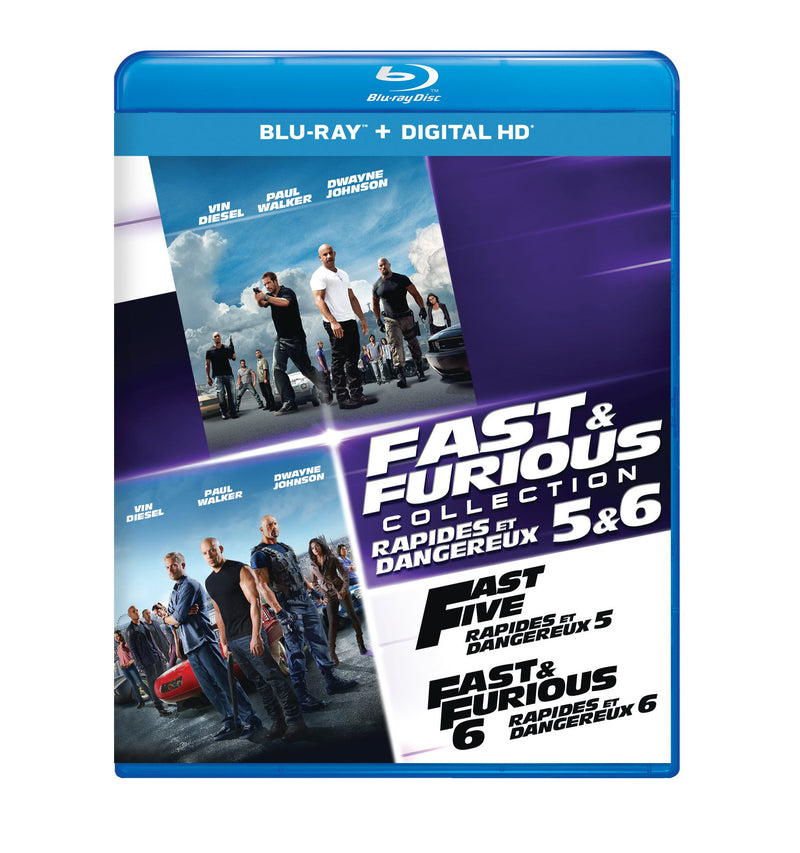 Fast & Furious Collection 5 & 6 [Blu-ray + Digital HD] (Bilingual)