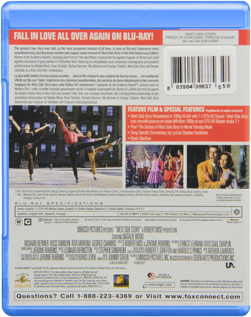 West Side Story (90th Anniversary Edition) (Bilingual) [Blu-ray]