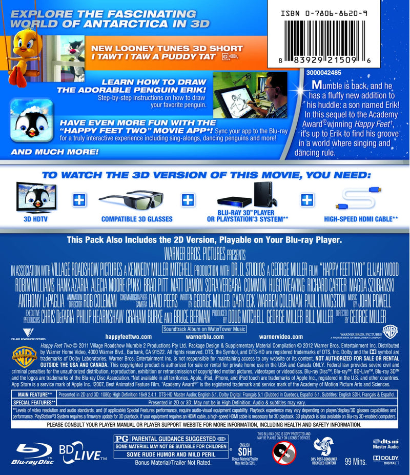 Happy Feet Two 3d (Blu-ray)