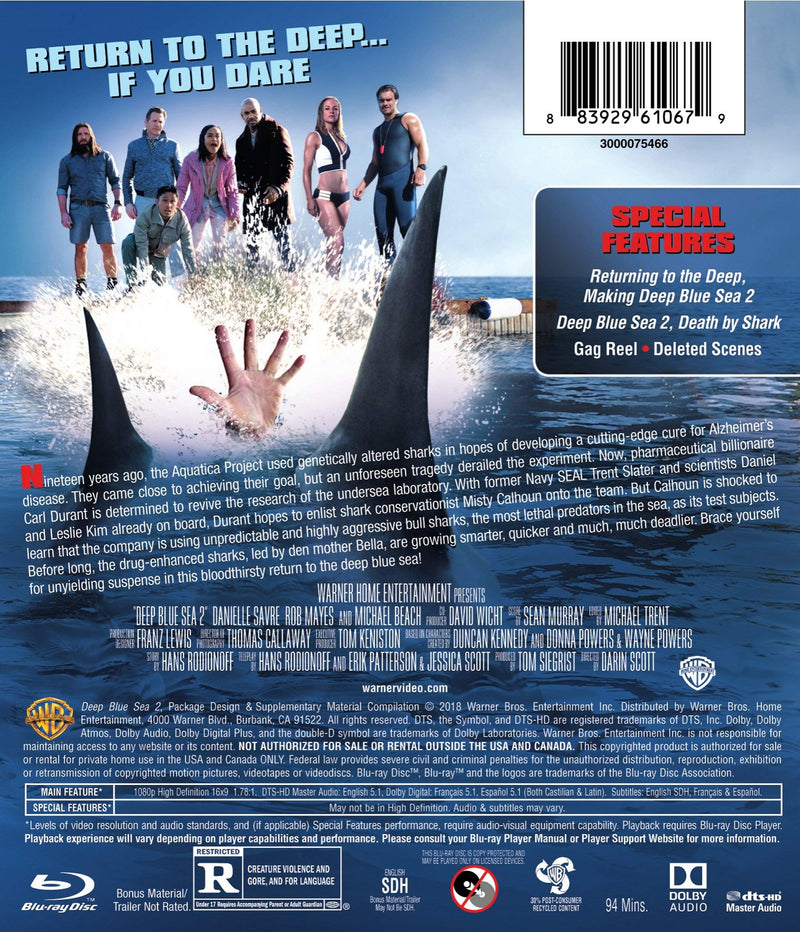 Deep Blue Sea 2 (BD) [Blu-ray]