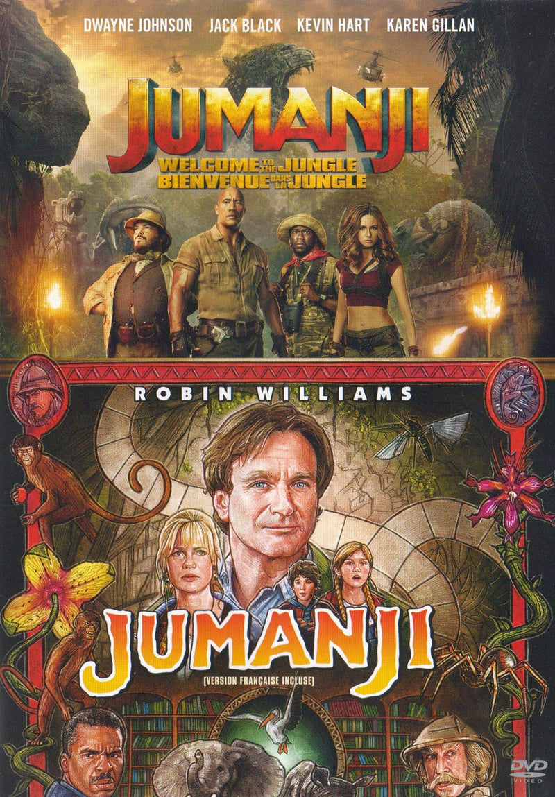 Jumanji (1995) + Jumanji: Welcome to the Jungle - DVD (Used)