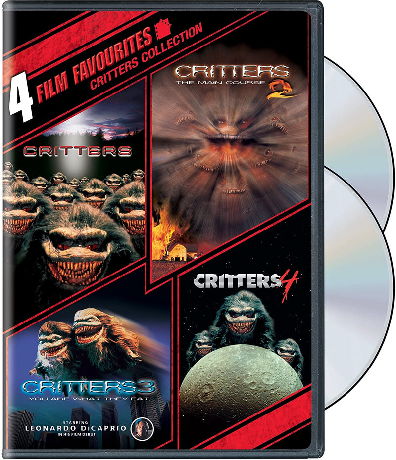 4 Film Favorites: Critters 1-4 / Critters 1 & 2 Bi-lingual(French & English), Critters 3 & 4 English only) - DVD (used)