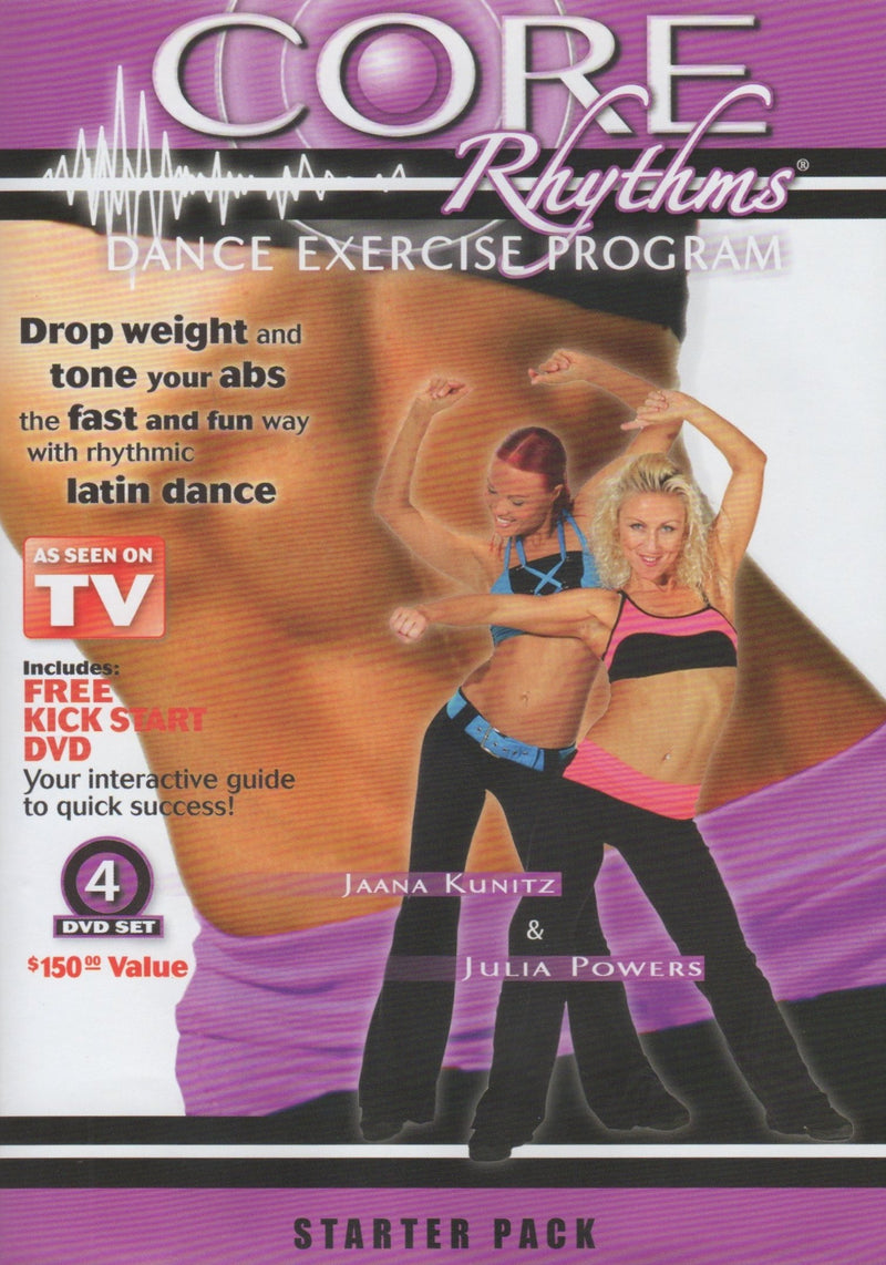 Core Rhythms Dance Exercise program STARTER PACK 4 DVD