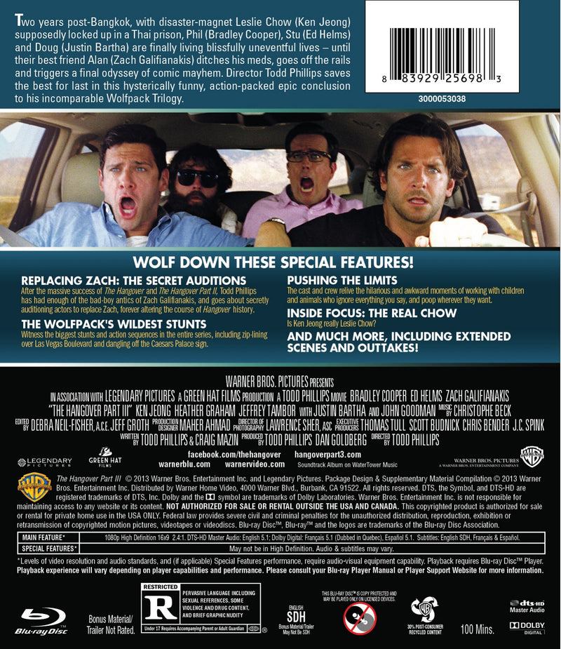 Hangover III [Blu-ray] [Import]