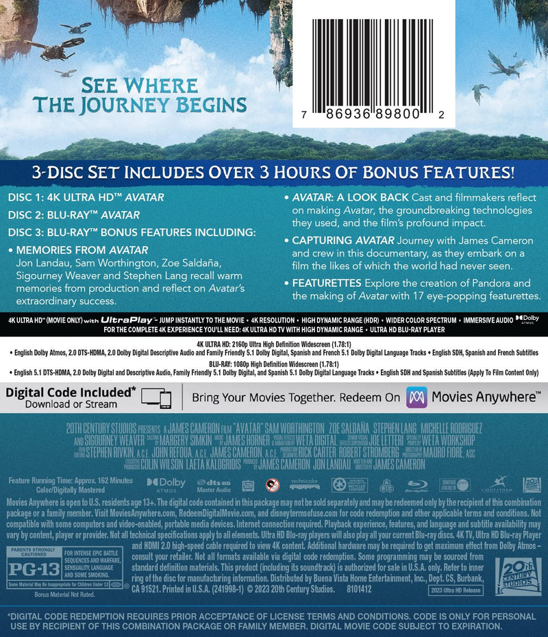 Avatar - 4K/Blu-Ray