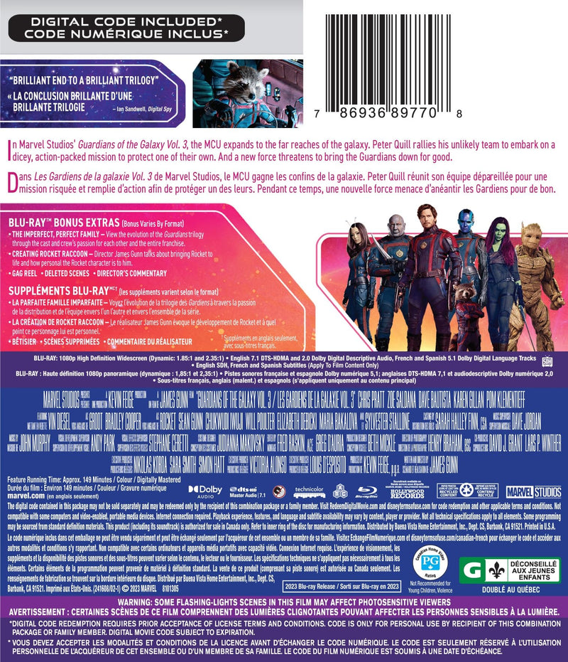 Guardians of the Galaxy Vol. 3 - Blu-Ray