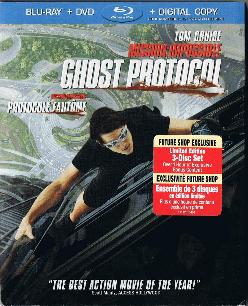 Mission Impossible Ghost Protocol (Future Shop Exclusive / Mission Impossible Protocole Fantome (Exclusivité Future Shop) (Languages & Subtitles: English, French, Spanish & Portuguese)