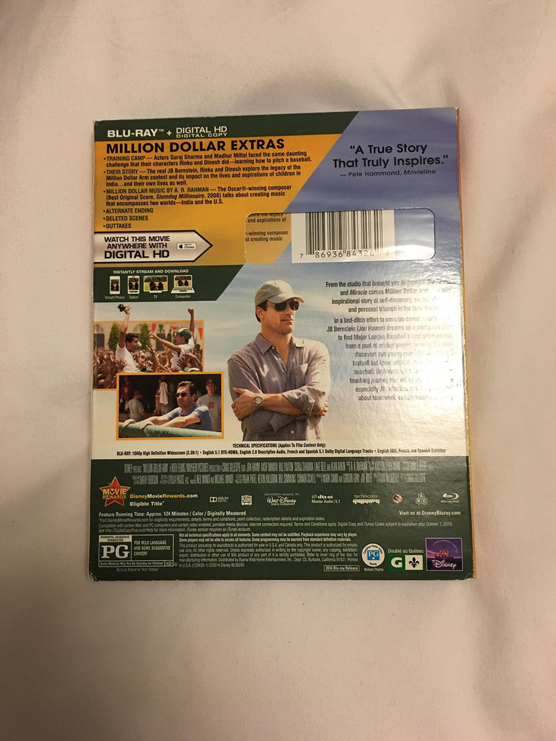 Million Dollar Arm [Blu-ray + Digital Copy] (Bilingual)