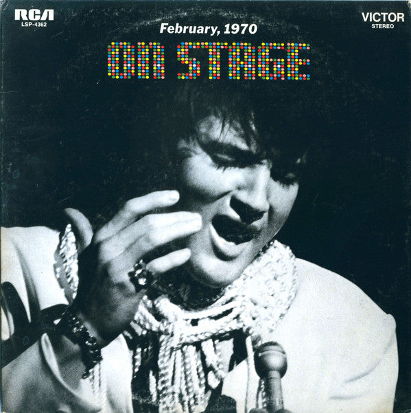 Elvis Presley ‎/ On Stage - February, 1970 - LP Used