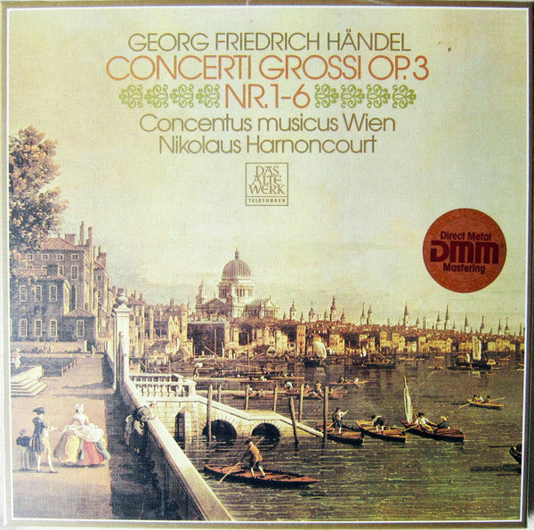 Georg Friedrich Händel, Concentus Musicus Wien, Nikolaus Harnoncourt / Concerti Grossi Op. 3 Nr. 1-6 - LP Used BOX