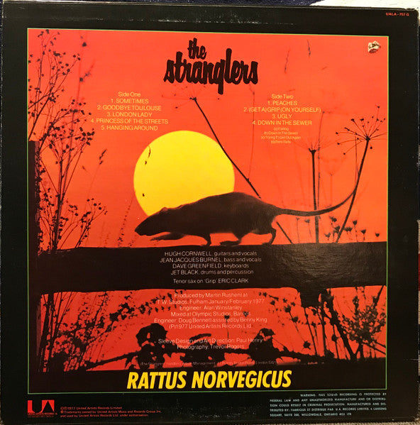 The Stranglers / Stranglers IV (Rattus Norvegicus) - LP (Used)