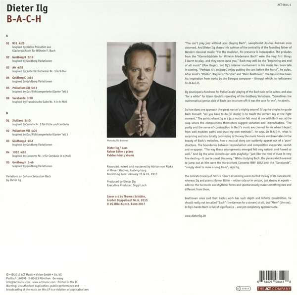 Dieter Ilg / BACH - LP