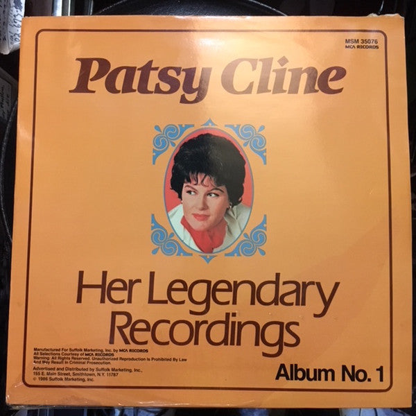 Patsy Cline ‎/ Her Legendary Recordings - LP Used