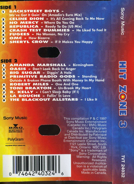 Various / Hit Zone 3 - K7 (Used)
