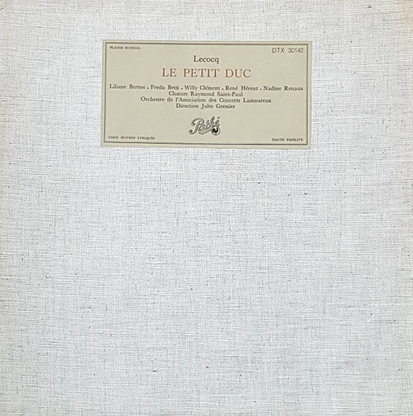 Charles Lecocq / Le Petit Duc - LP Used