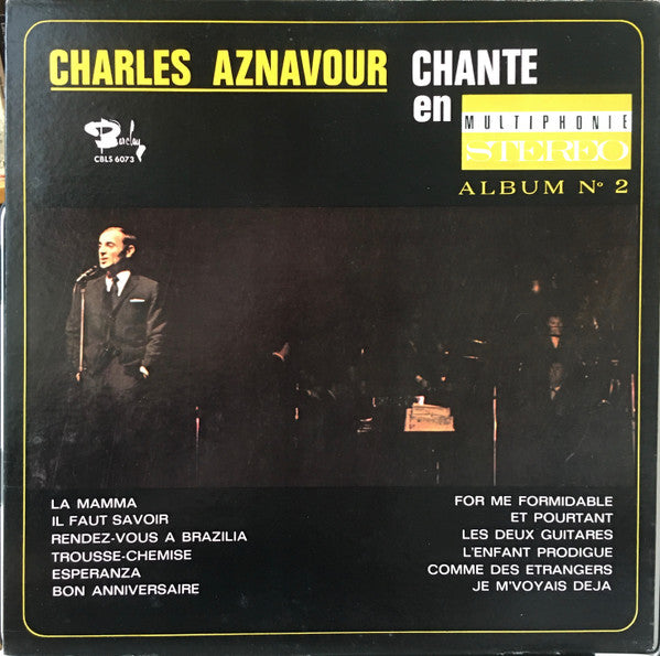 Charles Aznavour / Charles Aznavour Chante En Multiphonie Stereo Album No. 2 - LP Used