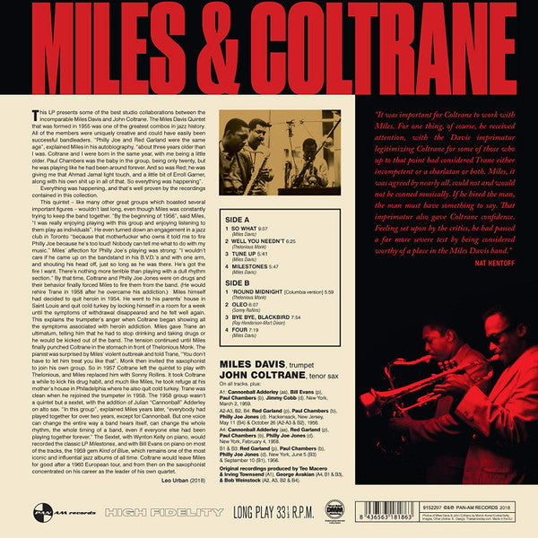 Miles Davis, John Coltrane / Miles &amp; Coltrane - LP