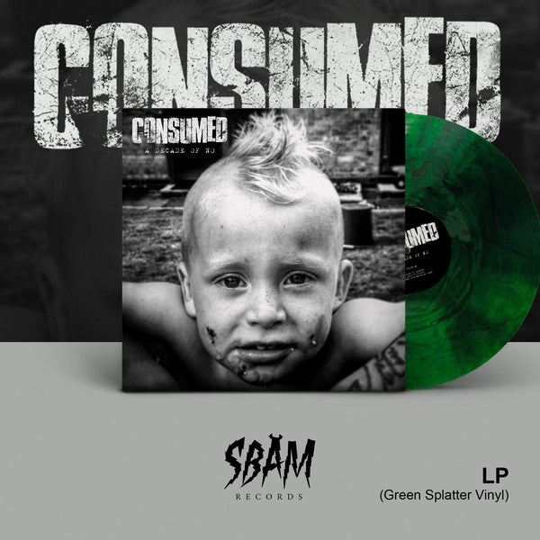 Consumed ‎/ A Decade Of No - LP GREEN