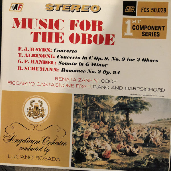 F.J. Haydn*, T. Albinoni*, G.F. Handel*, R. Schumann*, Renata Zanfini, Riccardo Castagnone ‎/ Music For The Oboe - LP Used