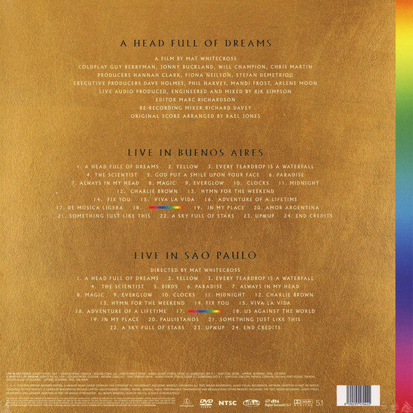 Coldplay / Live In Buenos Aires / Live In São Paulo / A Head Full Of Dreams - 3LP, DVD