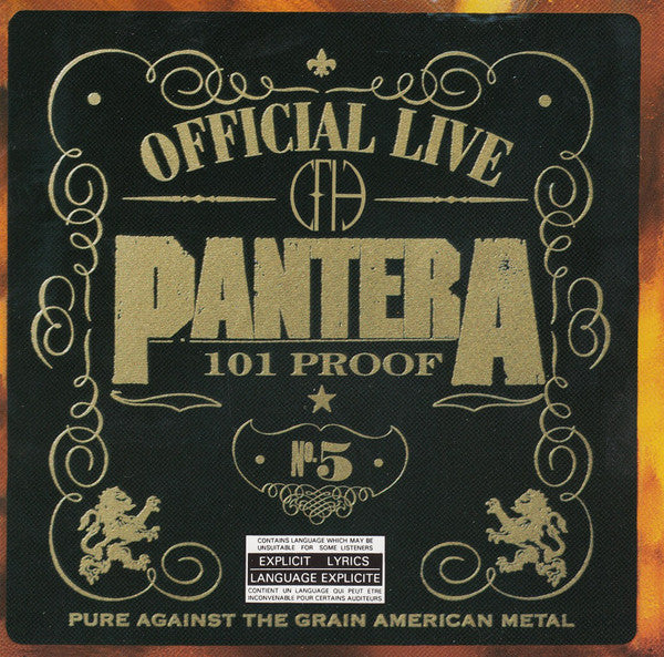 Pantera ‎/ Official Live: 101 Proof - CD