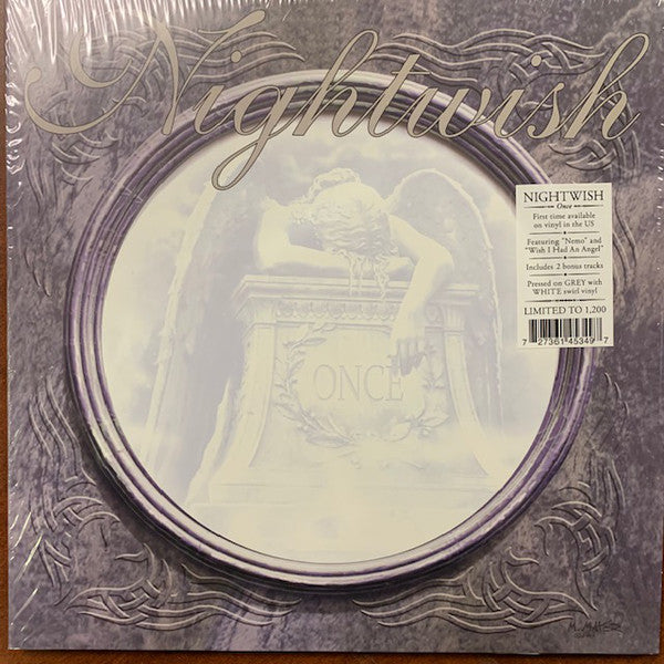 Nightwish ‎/ Once - 2LP GREY & WHITE SWIRL