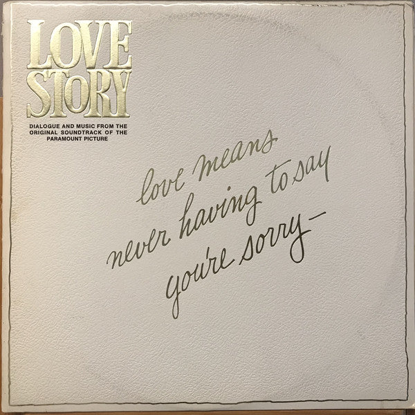 Francis Lai ‎/ Love Story - Dialogue And Music From The Original Soundtrack Of The Paramount Picture - 2LP Used