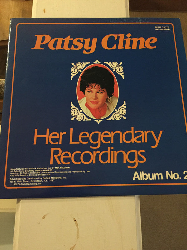 Patsy Cline ‎/ Her Legendary Recordings Album No. 2 - LP Used