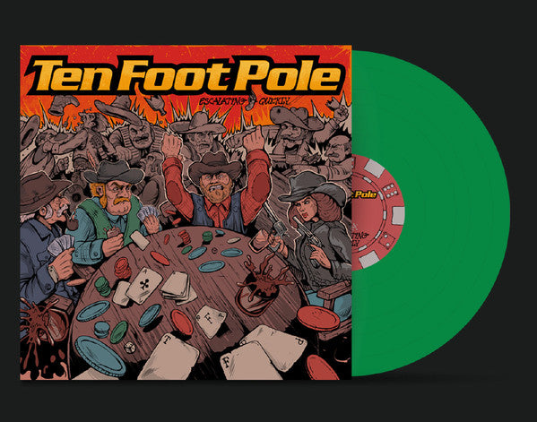 Ten Foot Pole ‎/ Escalating Quickly - LP GREEN
