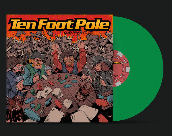 Ten Foot Pole ‎/ Escalating Quickly - LP GREEN Used