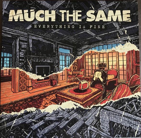 Much The Same ‎/ Everything Is Fine - LP Trans Beer w/ Cherry Cola splatter (Used)