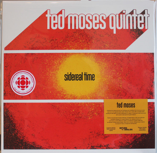 Ted Moses Quintet ‎/ Sidereal Time - LP