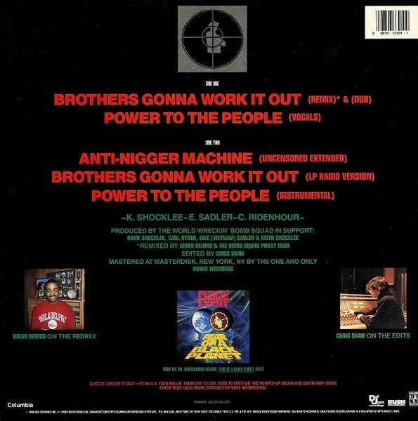 Public Enemy / Brothers Gonna Work It Out - 12" (Used)