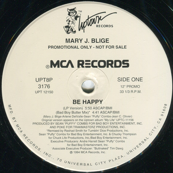 Mary J. Blige / Be Happy - LP Used 12&