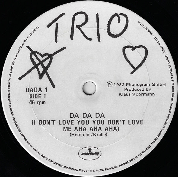 Trio / Da Da Da - LP 12&