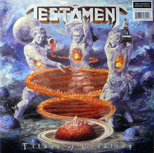 Testament / Titans Of Creation - 2LP FIRE SPLATTER