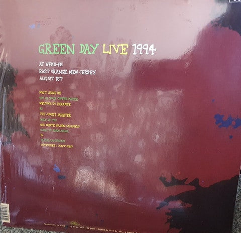 Green Day / Live At East Orange, New Jersey, 1994 - LP COLOR